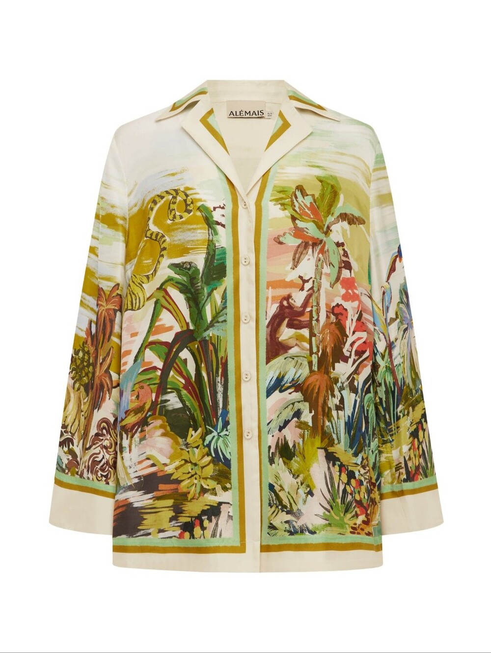 New Alemais Jungle Boogie Silk Shirt Size 8US/12AUS